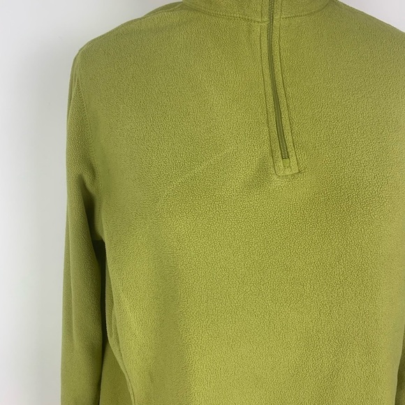 Lands' End Women's Green Fleece Jacket - Picture 2 of 8